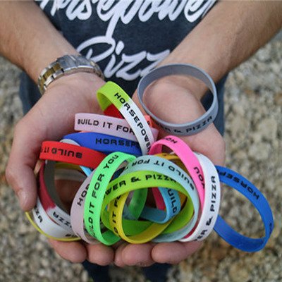 Silicone bracelet custom concave character filling color printed text pattern wristband for men and women engraved bracelet